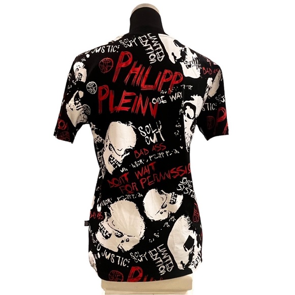 Philipp Plein Graffiti Tee Shirt Homme - Picture 5 of 8